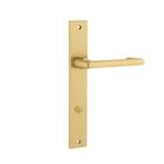 16348P85 - Baltimore Return Lever - Rectangular Backplate - Brushed Gold PVD - Privacy
