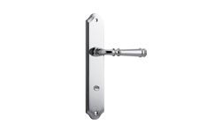 11718P85 - Verona Lever - Shouldered Backplate - Polished Chrome - Privacy