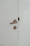 20779 - Osaka Lever - Round Rose - Satin Nickel - Passage