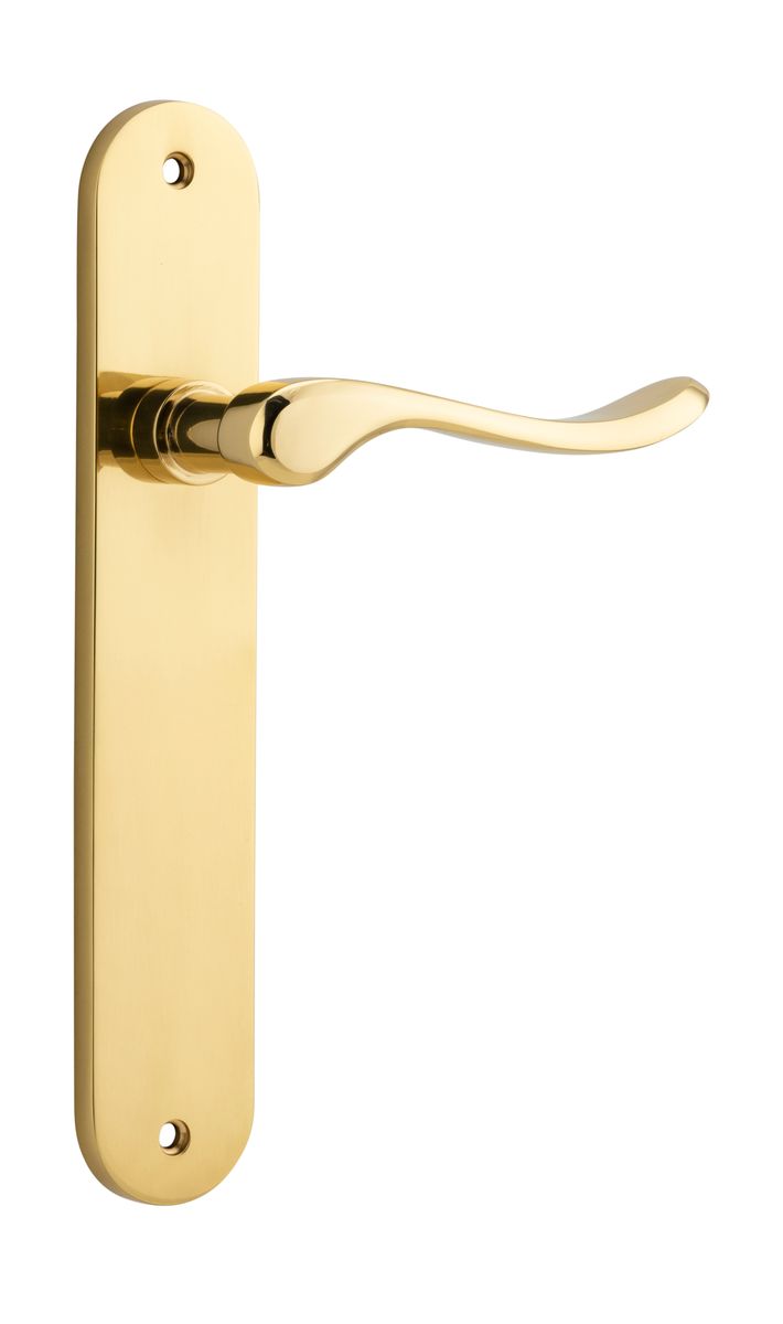 10424 - Stirling Lever - Oval Backplate - Polished Brass - Passage