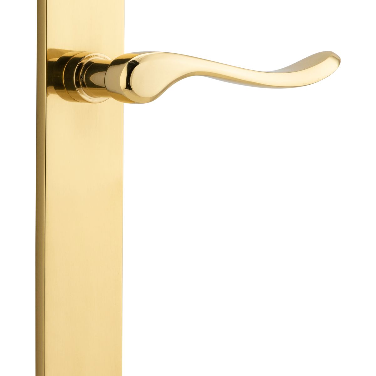 10424 - Stirling Lever - Oval Backplate - Polished Brass - Passage