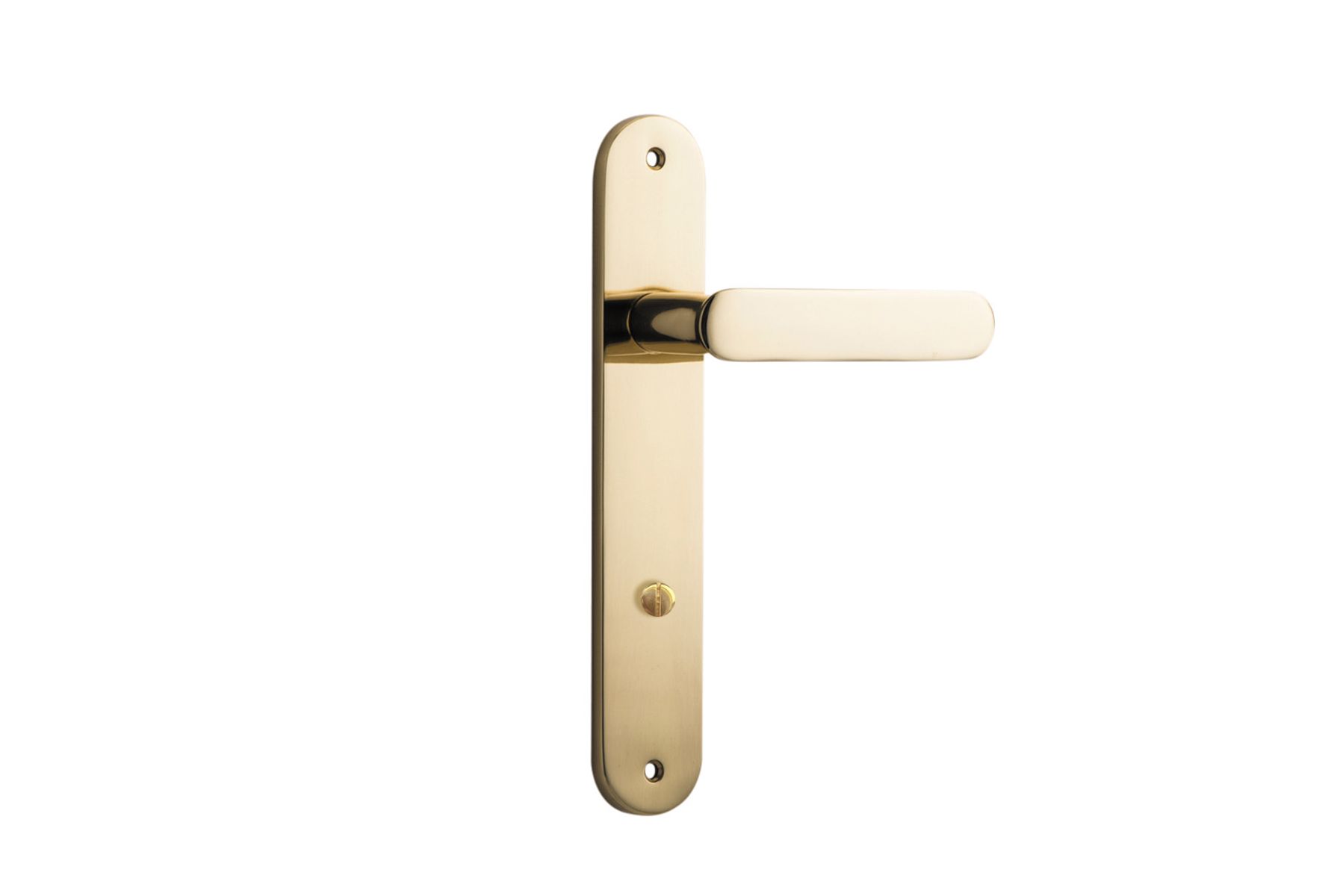 10264 - Bronte Lever - Oval Backplate - Polished Brass - Passage