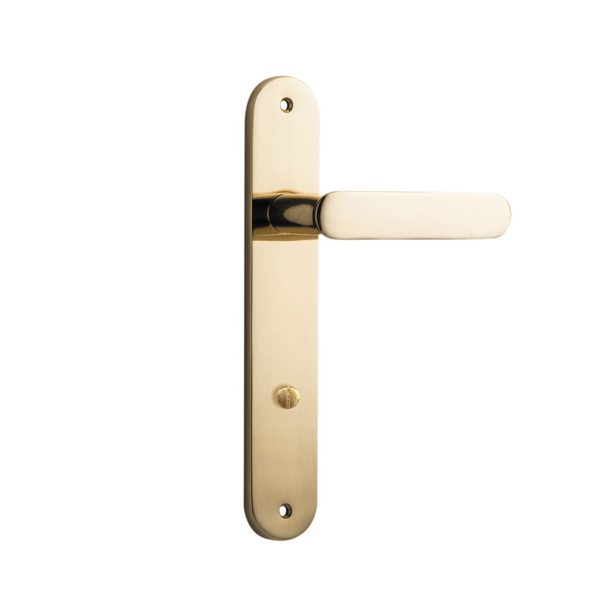 10264 - Bronte Lever - Oval Backplate - Polished Brass - Passage