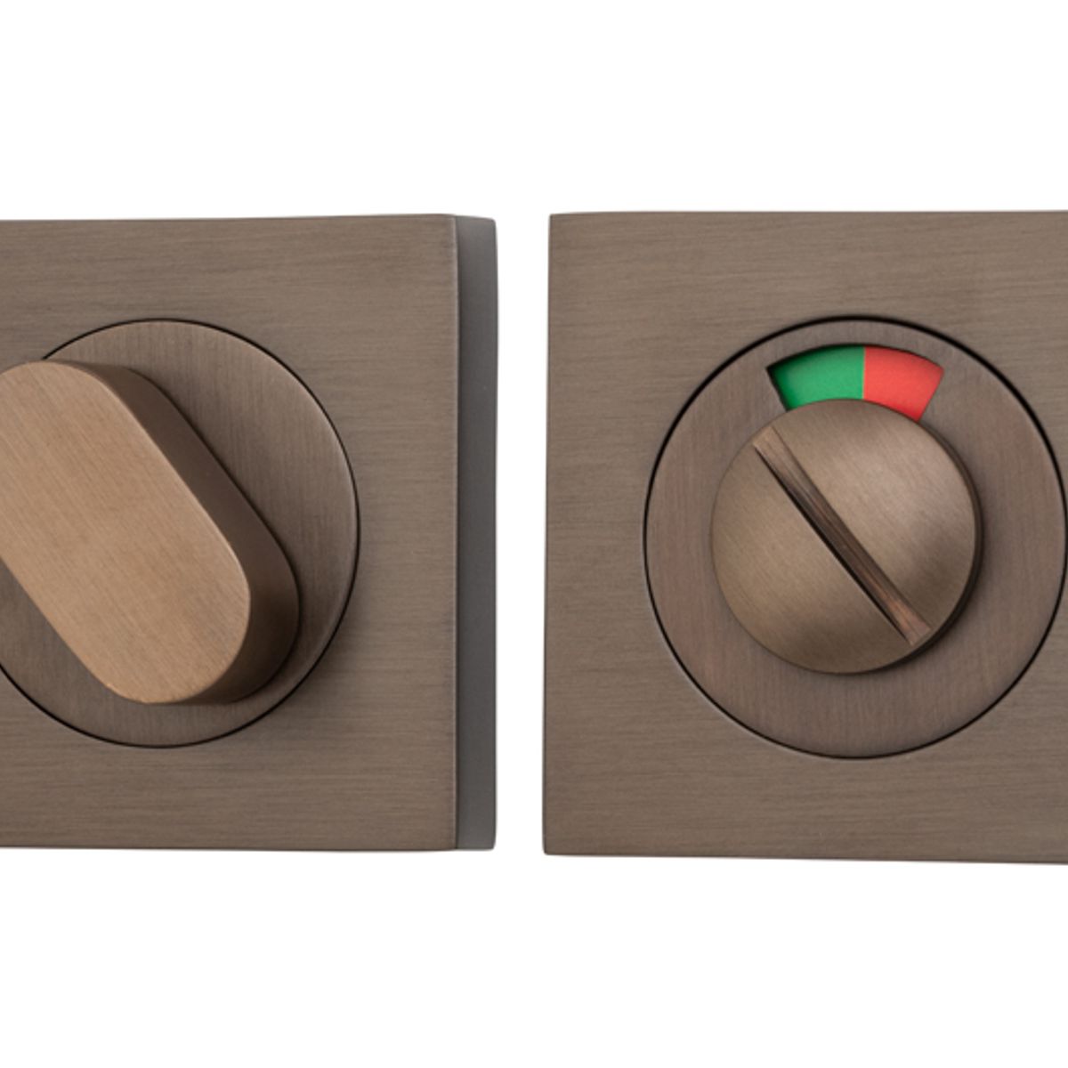 20111 - Privacy Turn With Indicator - Square - Signature Brass