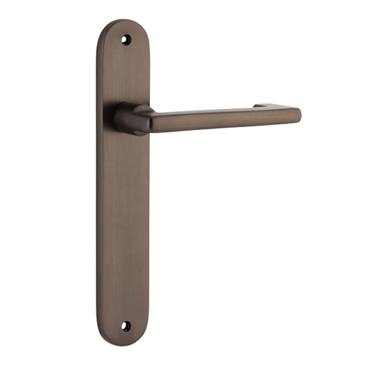 10852 - Baltimore Return Lever - Oval Backplate - Signature Brass - Passage