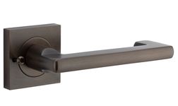 21171KIBPRIV60 - Baltimore Return Lever - Square Rose (Inbuilt Privacy) - Signature Brass - Privacy