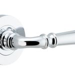 0314KIBPRIV60 - Verona Lever - Round Rose (Inbuilt Privacy) - Polished Chrome - Privacy
