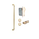 17102KENTR60KK - Sarlat Pull Handle - 600mm Entrance Kit with Separate High Security Lock - Brushed Gold PVD - Entrance