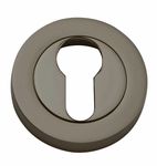 17252 - Euro Escutcheons -  Round - Graphite PVD