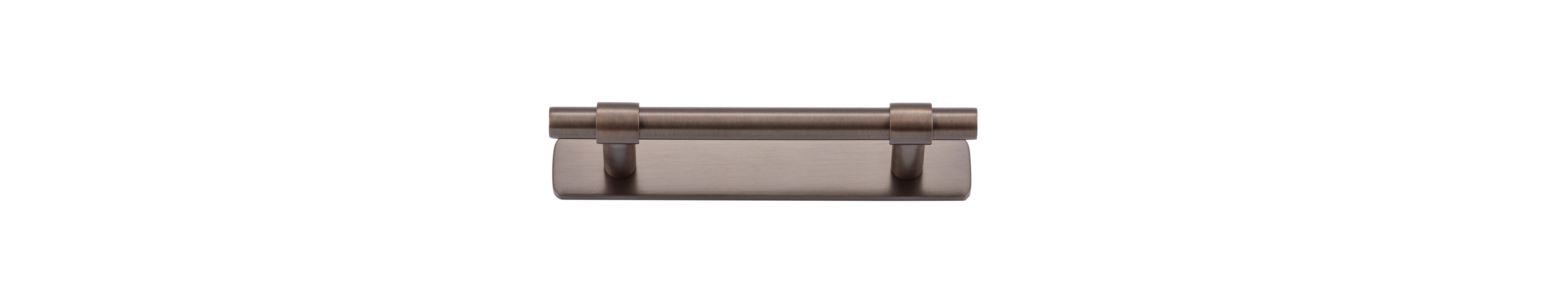 20991B - Helsinki Cabinet Pull with Backplate - CTC96mm - Signature Brass