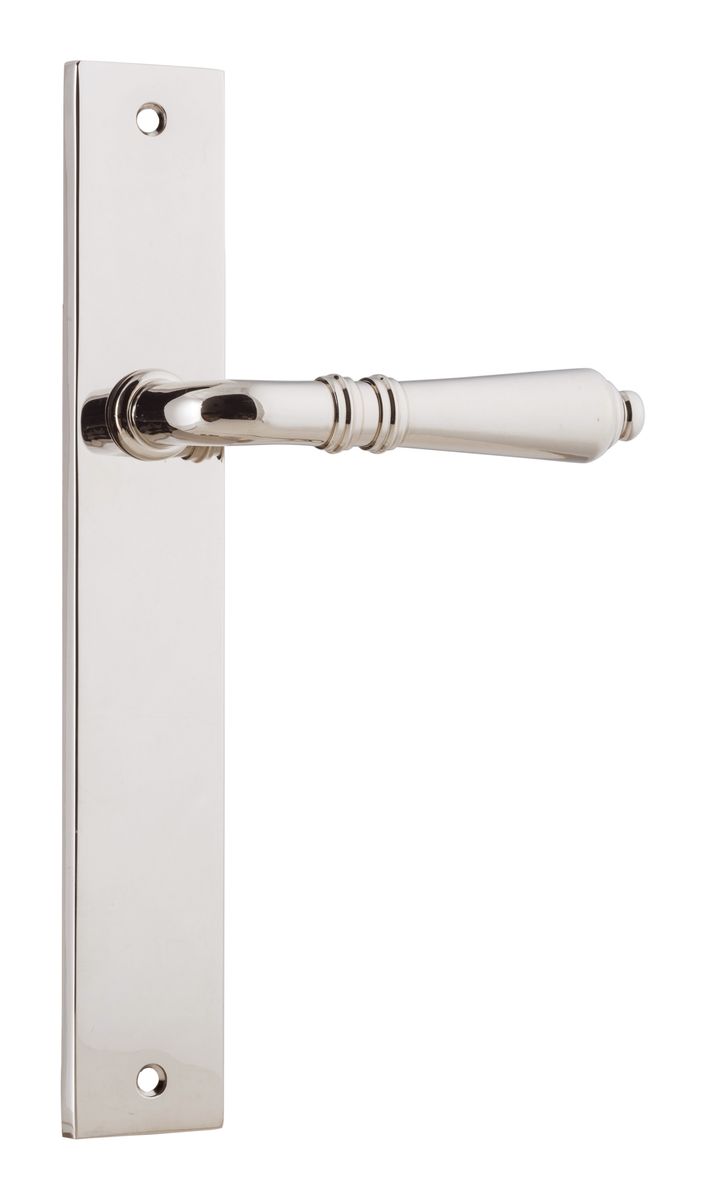 14200 - Sarlat Lever - Rectangular Backplate - Polished Nickel - Passage