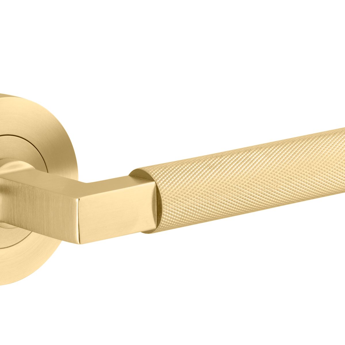 16261KIBPRIV60 - Brunswick Lever - Round Rose Privacy Kit (Inbuilt Privacy) - Brushed Gold PVD - Privacy