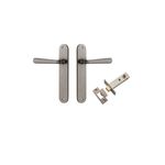 13876KPASS60 - Copenhagen Lever - Oval Backplate Passage Kit - Distressed Nickel - Passage