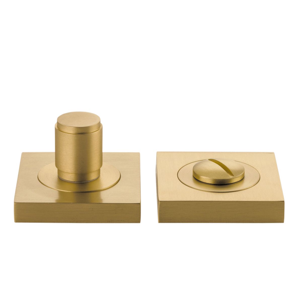20042 - Berlin Privacy Turn - Square - Brushed Brass