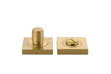 20042 - Berlin Privacy Turn - Square - Brushed Brass