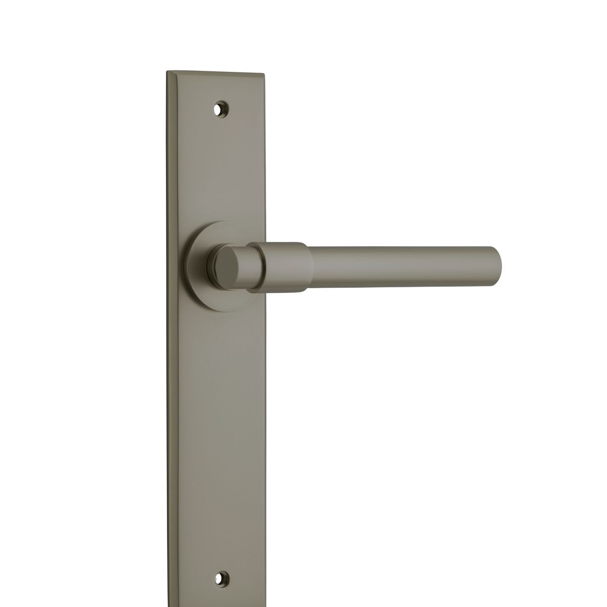 16604 - Helsinki Lever - Chamfered Backplate - Graphite PVD - Passage