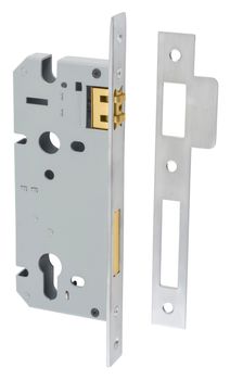 85mm Euro Roller Mortice Lock - 45mm Backset