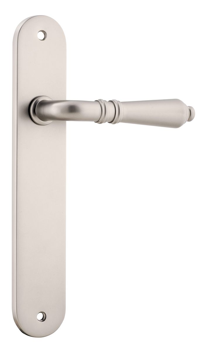 14724 - Sarlat Lever - Oval Backplate - Satin Nickel - Passage