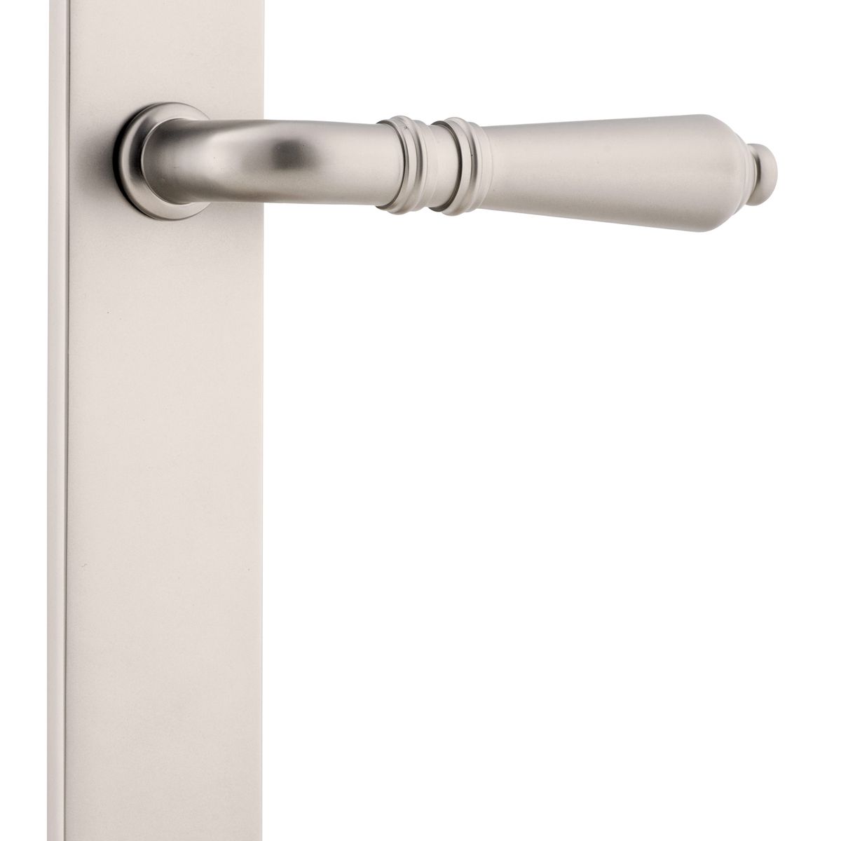 14724 - Sarlat Lever - Oval Backplate - Satin Nickel - Passage