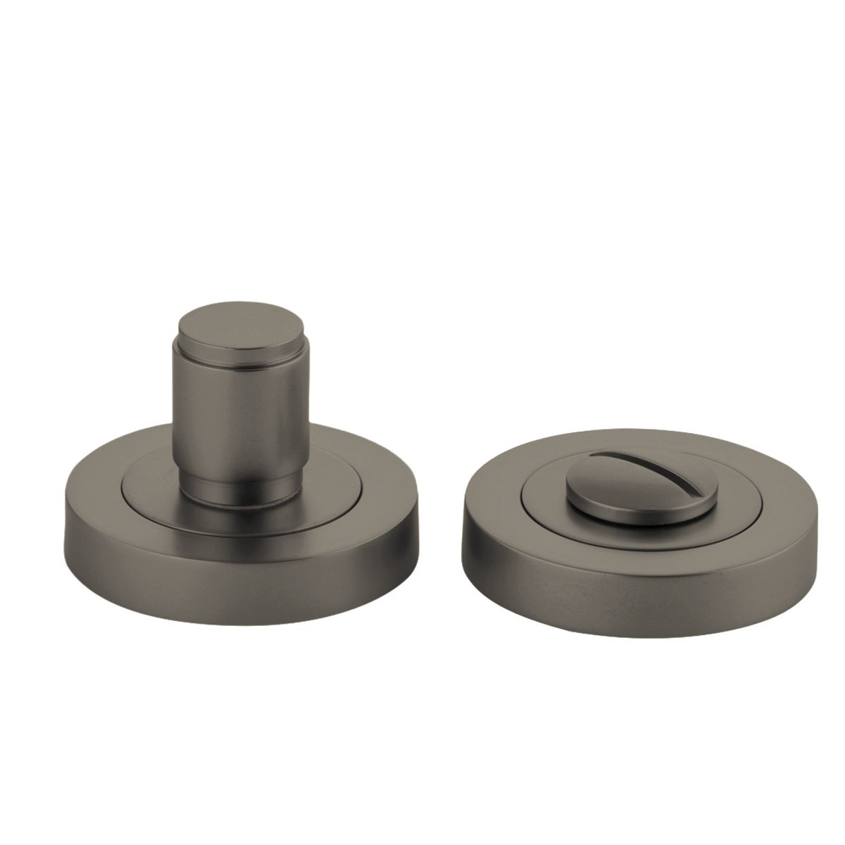 16927 - Berlin Privacy Turn - Round - Graphite PVD - Privacy