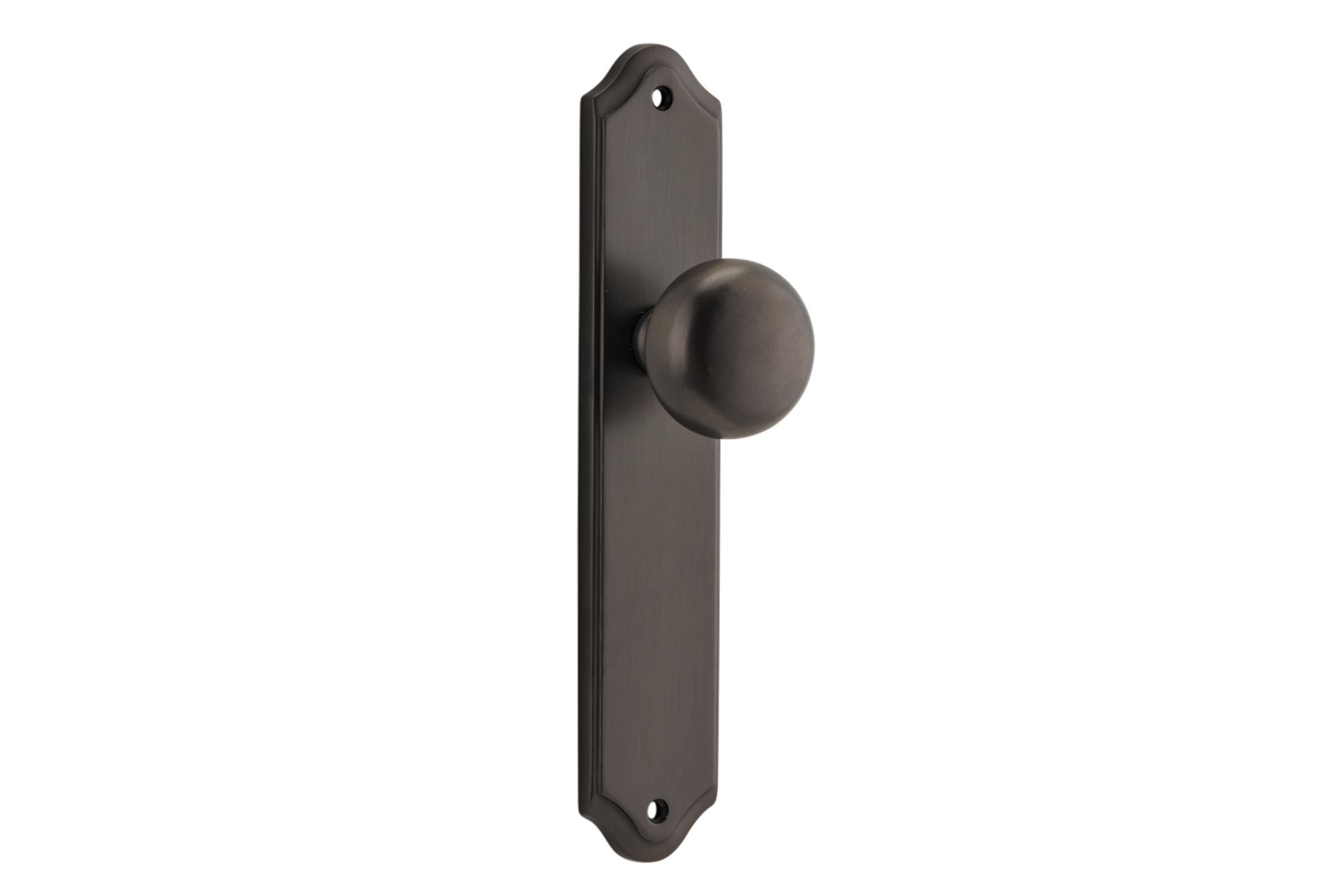 10828 - Cambridge Knob - Shouldered Backplate - Signature Brass - Passage