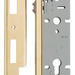 6032 - Rebated 85mm Euro Roller Mortice Locks - 45mm Backset - Polished Brass
