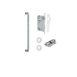 9434KENTR60KK - Brunswick Pull Handle - 450mm Entrance Kit with Separate High Security Lock - Polished Chrome - Entrance