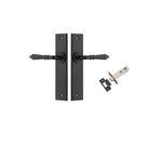 12780KPASS60 - Sarlat Lever - Chamfered Backplate Passage Kit - Matt Black - Passage