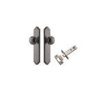 13826KPASS60 - Paddington Knob - Shouldered Backplate Passage Kit - Distressed Nickel - Passage