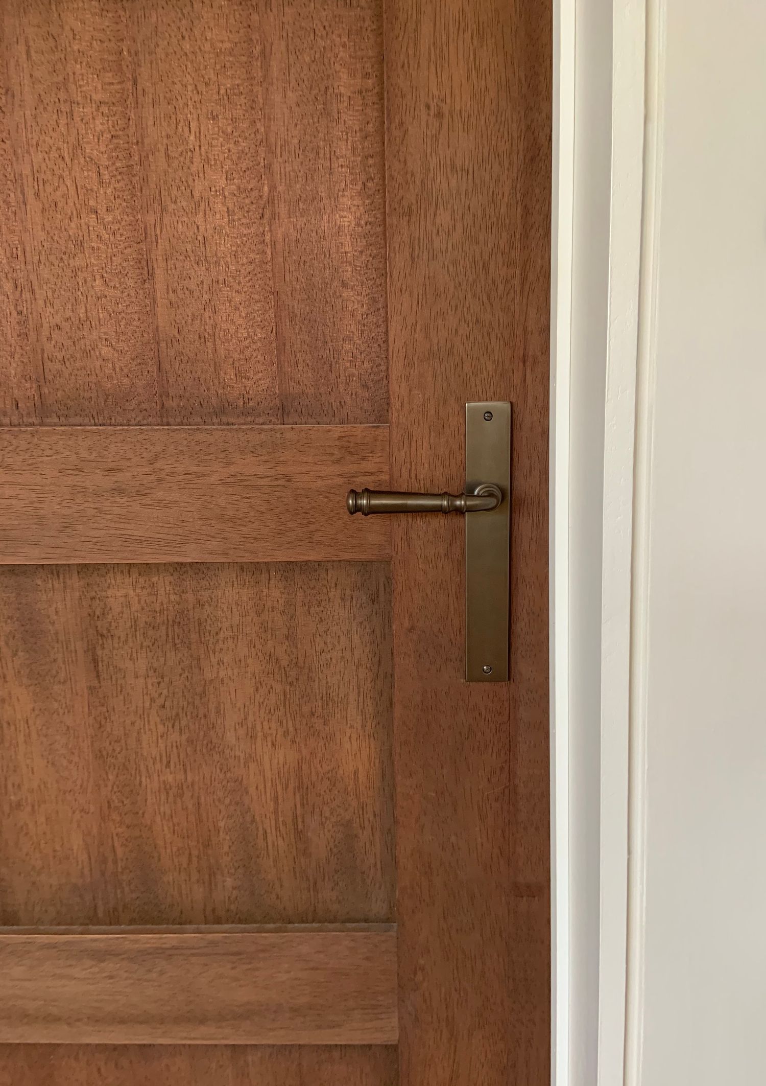 13206KENTR60KT - Verona Lever - Rectangular Backplate Entrance Kit with High Security Lock - Brushed Brass - Entrance