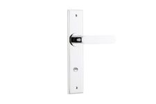 11784 - Bronte Lever - Chamfered Backplate - Polished Chrome - Passage