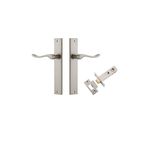 14920KPASS60 - Stirling Lever - Rectangular Backplate Passage Kit - Satin Nickel - Passage