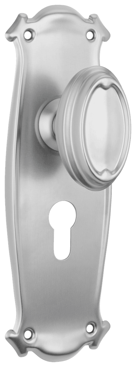 Bungalow Door Knob - Long Backplate