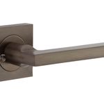 0271KIBPRIV60 - Baltimore Lever - Square Rose (Inbuilt Privacy) - Signature Brass - Privacy