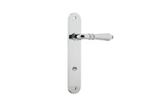 11724P85 - Sarlat Lever - Oval Backplate - Polished Chrome - Privacy