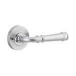 0315KIBPRIV60 - Verona Lever - Round Rose (Inbuilt Privacy) - Brushed Chrome - Privacy