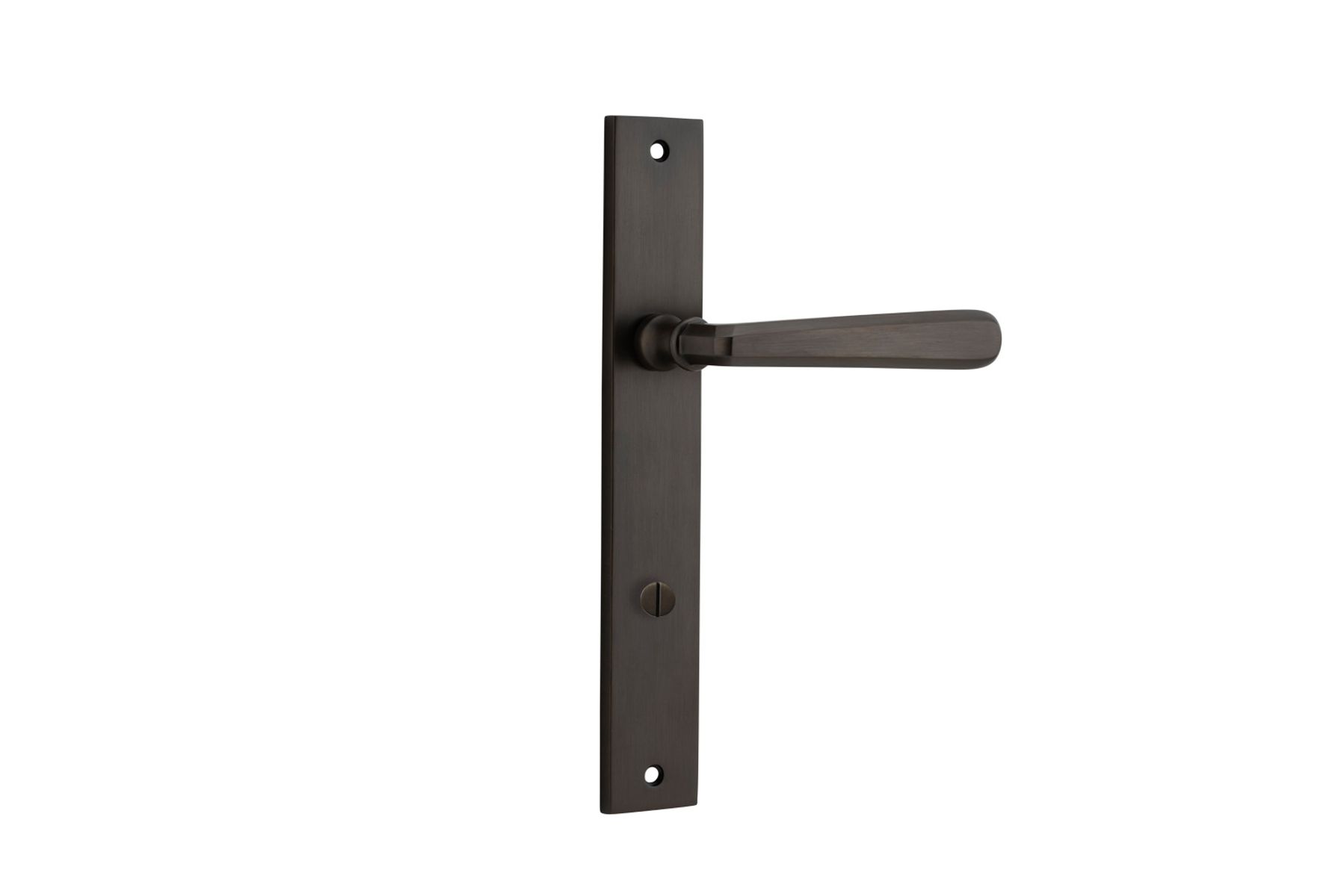 10872P85 - Copenhagen Lever - Rectangular Backplate - Signature Brass - Privacy