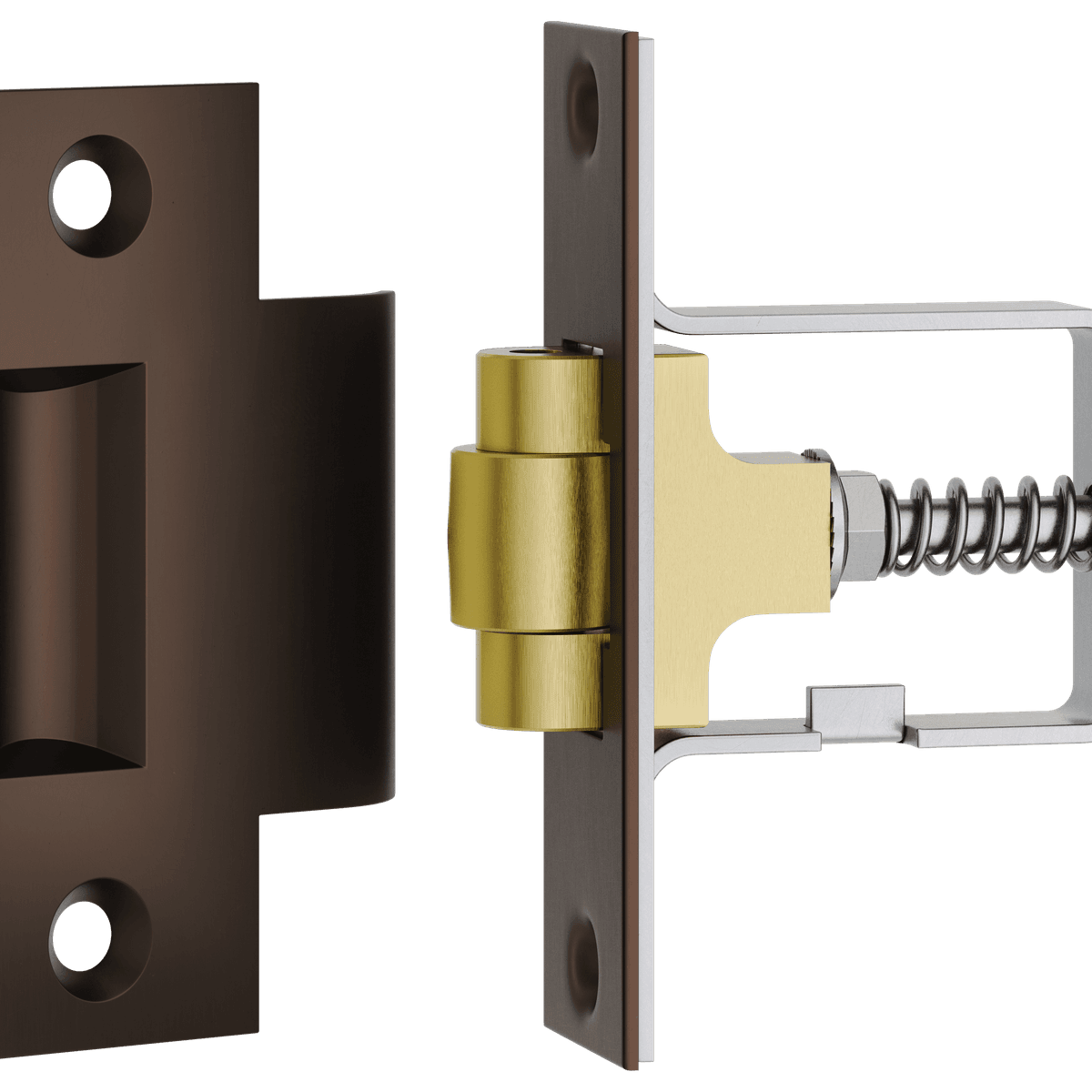 21853 - Roller Latch with Face Plate and Striker - Signature Brass